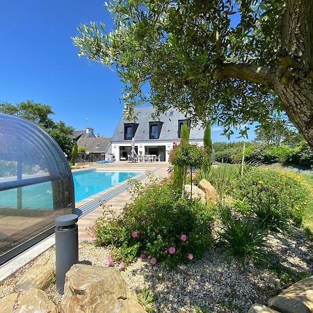 Superbe Villa Tout Confort Avec Piscine Chauffee Er Couverte Et Spa A 2 Pas De La Plage Fouesnant Exteriör bild