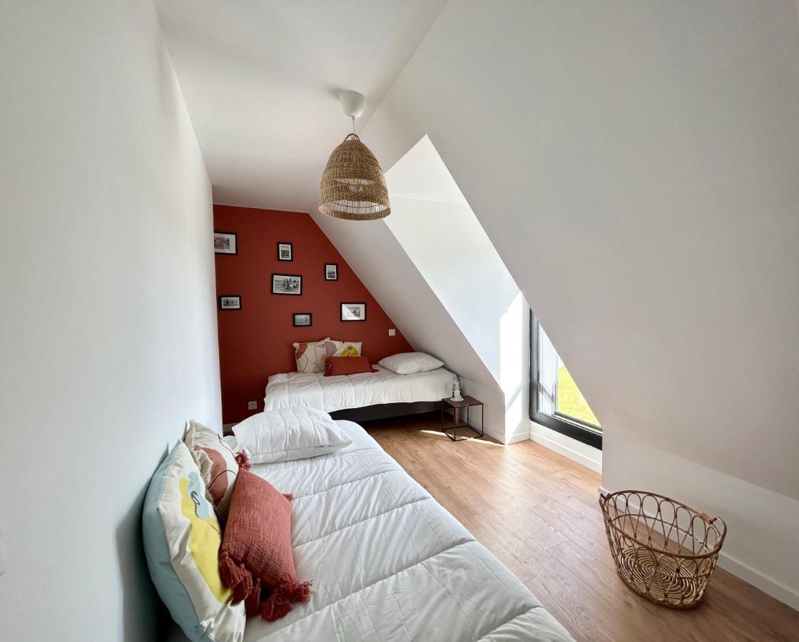 Superbe Villa Tout Confort Avec Piscine Chauffee Er Couverte Et Spa A 2 Pas De La Plage Fouesnant Exteriör bild