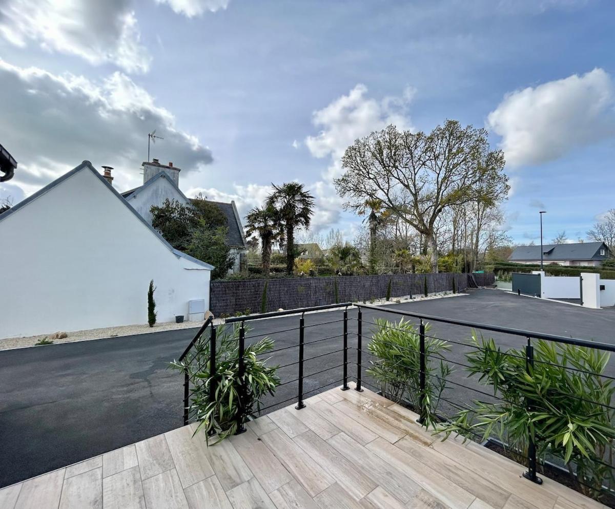 Superbe Villa Tout Confort Avec Piscine Chauffee Er Couverte Et Spa A 2 Pas De La Plage Fouesnant Exteriör bild
